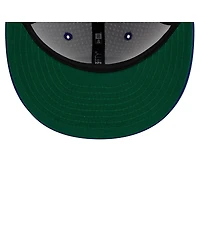 New Era Men's White/Royal Golden State Warriors Throwback 2Tone 59FIFTY Fitted Hat