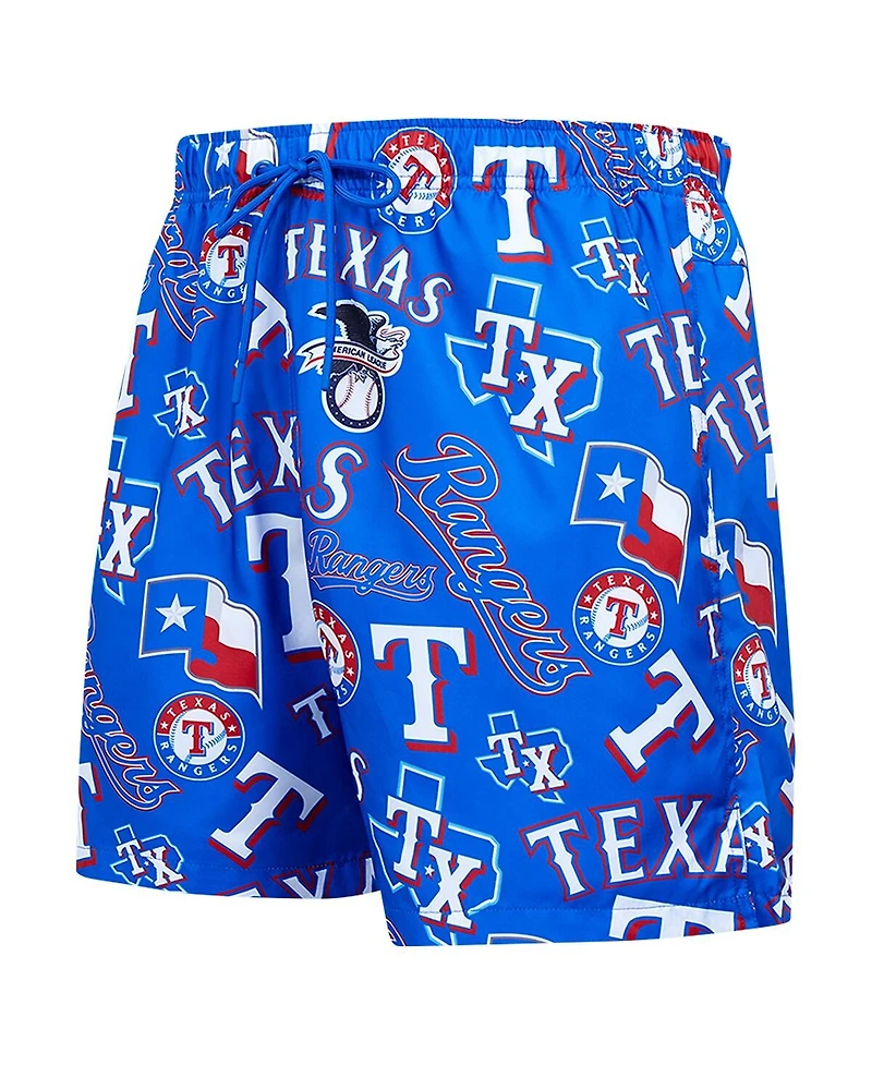 Pro Standard Men's Royal Texas Rangers Toss Logo Woven Shorts