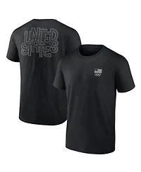 Fanatics Men's Black Team Usa Waves in Paris T-Shirt