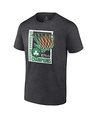 Fanatics Men's Heather Charcoal Boston Celtics 2024 Eastern Conference Champions Full Court Trap T-Shirt