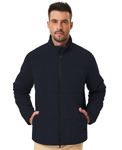 Hawke & Co. Men's Quilted Stretch Full-Zip Jacket