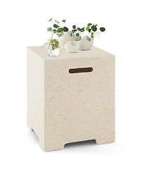 Slickblue 2-in-1 Gas Tank Holder Side Table with Protective Cover