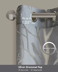 Madison Park Averil Grommet Top Sheer Window Curtain, sheer Curtain