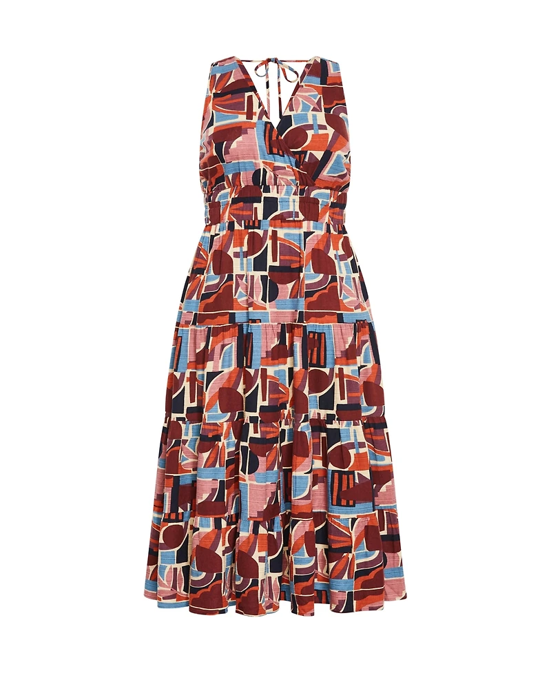 City Chic Plus Amara Print Maxi Dress