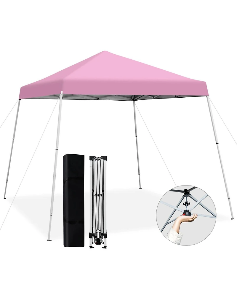Slickblue 10 x 10 Feet Outdoor Instant Pop-up Canopy with Carrying Bag