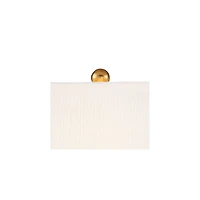 Vienna Full Spectrum Valerie Modern Table Lamp 28" Tall Gold Clear Crystal Glass White Rectangular Shade for Bedroom Living Room Bedside Nightsta