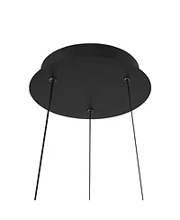 Possini Euro Design McKenna Sanded Black Pendant Light 26 1/2" Wide Modern Ribbon Led Fixture for Dining Room House Kitchen Island