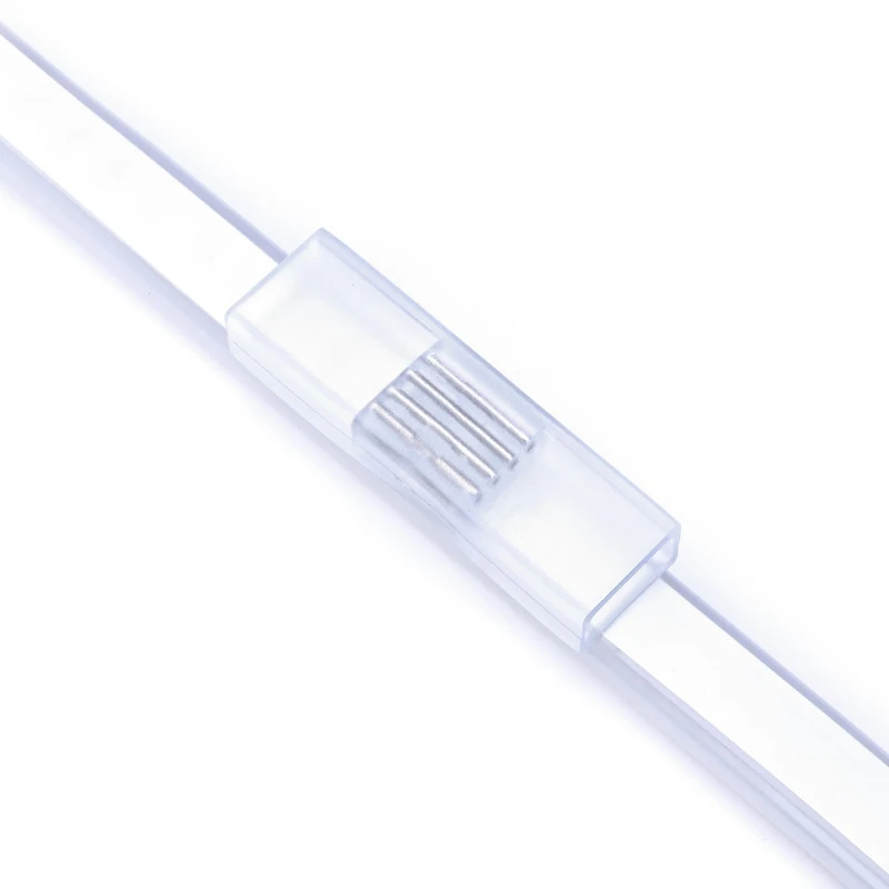 DELight 10 Pack 2 Wire Splice Connectors with Pins Accessories for 7x14mm Rgb Neon Rope Light