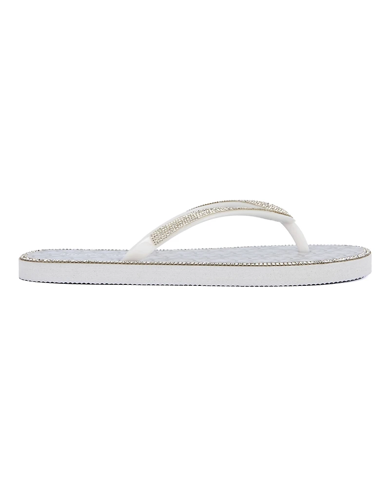 Juicy Couture Women's Surprise 2 Embellished Flip Flop Sandals