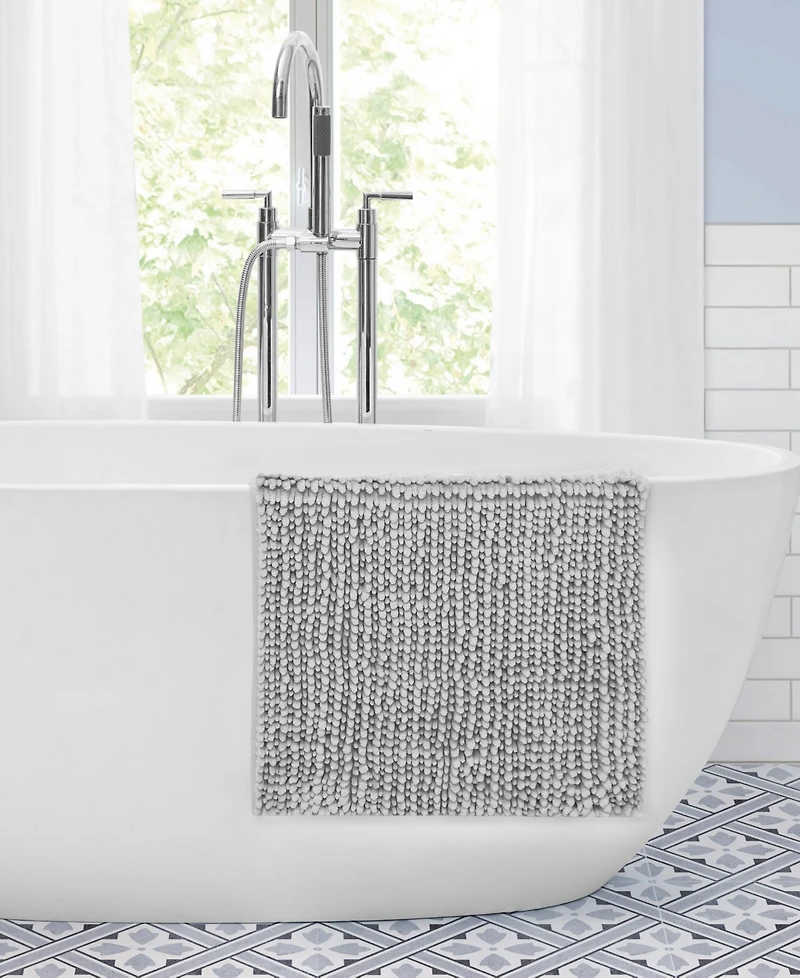 Laura Ashley Butter Chenille Bath Mat, 20" x 34"