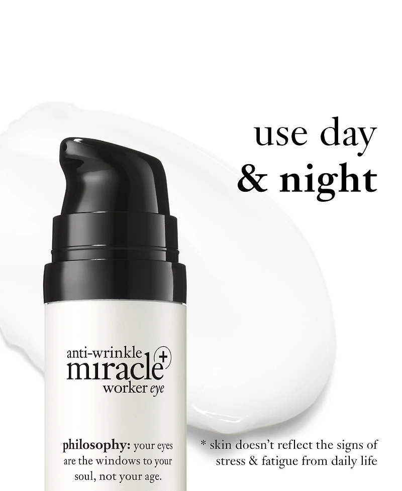 philosophy Anti-Wrinkle Miracle Worker+ Line-Correcting Eye Cream, 0.5-oz.