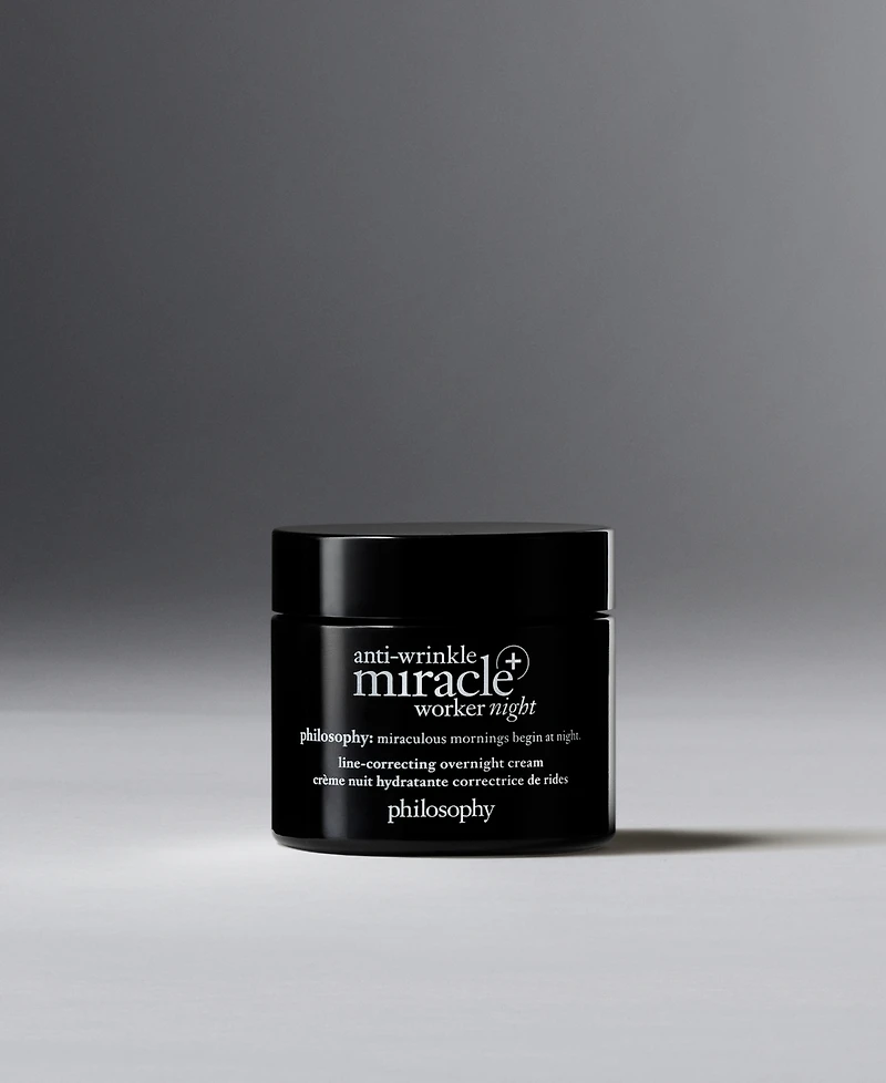 philosophy Anti-Wrinkle Miracle Worker+ Line-Correcting Overnight Cream, 2-oz.