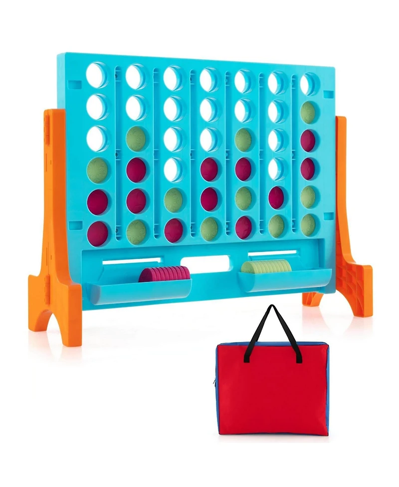 Wall Mounted or Tabletop Giant 4 a Row Jumbo 4-to-Score Connect Game Set