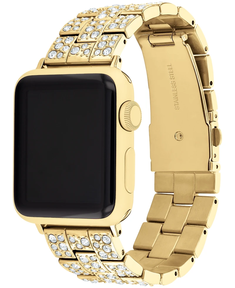 Coach Women's Gold Stainless Steel Bracelet for Apple Watch 38mm, 40mm, 41mm