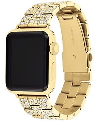 Coach Women's Gold Stainless Steel Bracelet for Apple Watch 38mm, 40mm, 41mm