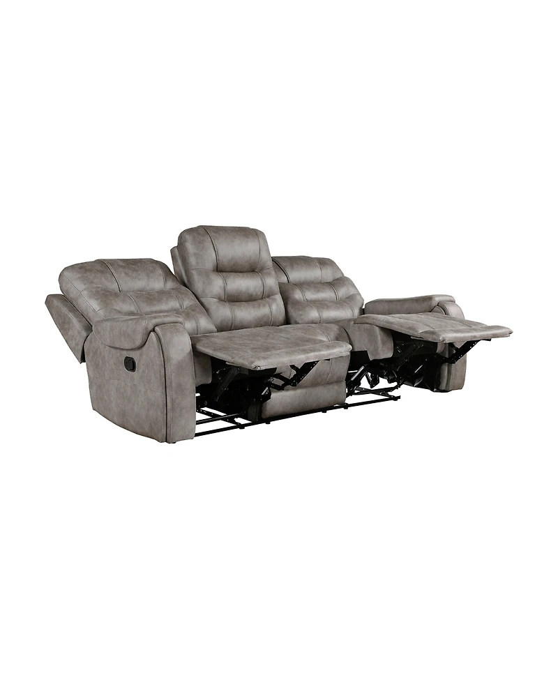 Homelegance White Label Gabi 87" Double Reclining Sofa