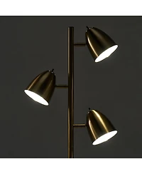 Jacob 64" Led Tree Floor Lamp with 3 Rotating Adjustable Heads