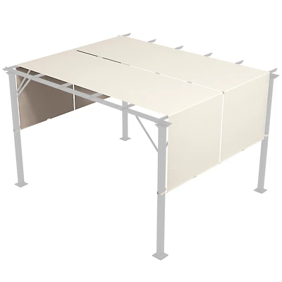 Uv-Blocking Splashproof Pergola Canopy for 10'x11.8' Shelters