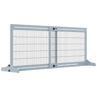 Streamdale Furniture Retractable Wooden Pet Gate for Easy Access Control