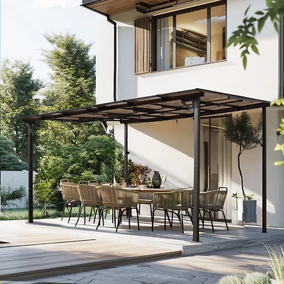 Streamdale Furniture Premium Wall-Mounted Lean-To Awning Durable, Versatile Outdoor Shelter