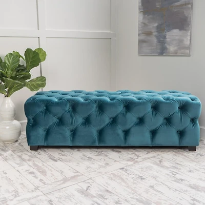 Streamdale Velvet Ottoman Bench Elegance and Style