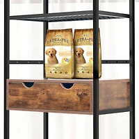 Streamdale Furniture Premium Dog Feeding Station with Storage and Adjustable Height