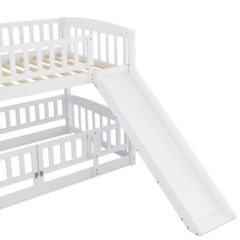 Streamdale Twin Bunk Bed w/ Slide and Ladder