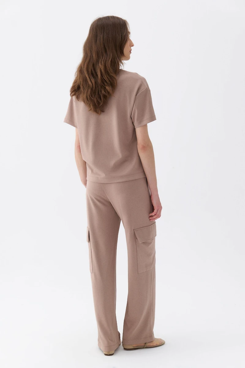 Nocturne Women's Cargo Pants with Elastic Waistband