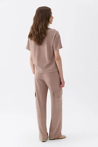 Nocturne Women's Cargo Pants with Elastic Waistband