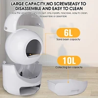 Streamdale Smart Pet Cat Litter Box with Odor Control & App