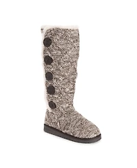Muk Luks Women's Malena Boots, Stone Lattice, 6