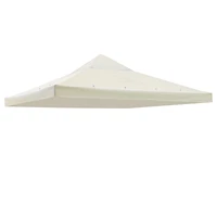 Yescom 10x10Ft Gazebo Top Replacement for beach cabanas for 1 Tier Outdoor Canopy Cover Patio Garden Yard Party White