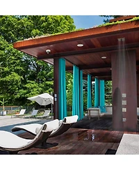 54"x96" Outdoor Privacy Curtain Tab Top Drape UV30+ Pergola Porch Garden Pack