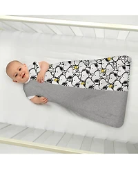 Lambs & Ivy Snoopy & Woodstock Breathable Cotton Jersey Baby Wearable Blanket