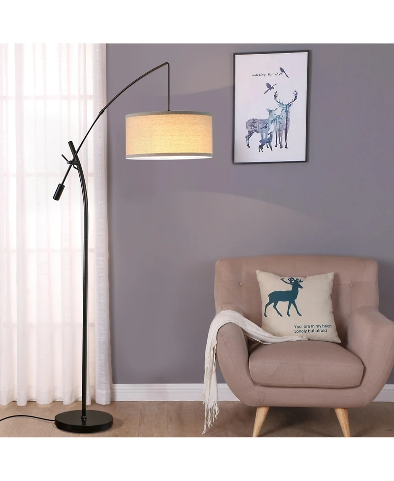 Grayson 84" Led Arc Floor Lamp with Adjustable Arm