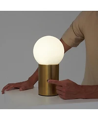 Kai 11" Dimmable Led Cement Modern Table Lamp