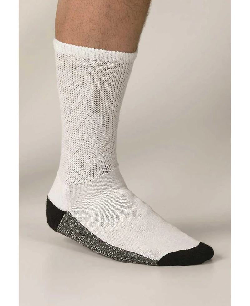 KingSize Men's Full Length Cushioned Crew Socks 3-Pack
