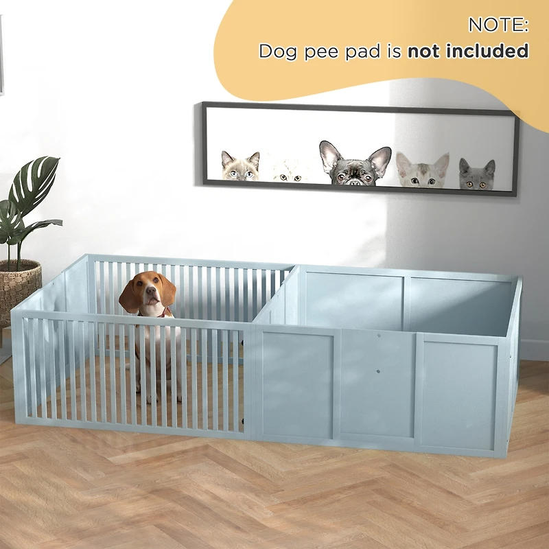PawHut Whelping Box Dogs Newborn Puppy Supplies for Mama's Comfort