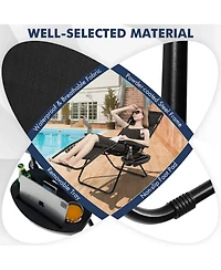 Inolait Outdoor Folding Zero Gravity Reclining Lounge Chair