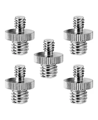 5 Core 3/8 to 1/4 Adapter 5Pcs Camera Mount Durable Tripod Screw Adapter for Dslr Monopod Microphone