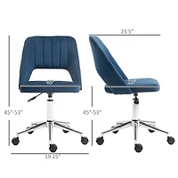 Vinsetto Upholste Mid-Back Home Office Desk Armless Computer Chair