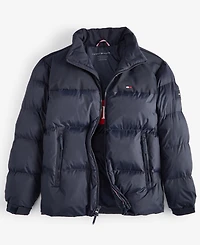 Tommy Hilfiger Men's Mixed-Media Puffer Jacket