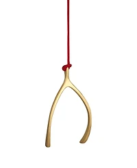 Waterford Christmas Wishbone Golden Ornament