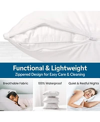 Guardmax Waterproof Zippered Pillow Protector - Queen Size
