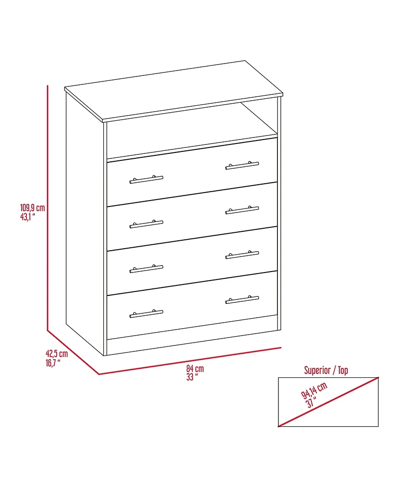 Fm Furniture Lagos Four Drawer Dresser