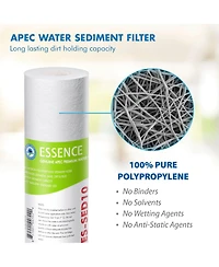 Apec Water Systems Apec Essence Stage 1 , 10" , 5 Micron Sediment Replacement Filter For Undersink System