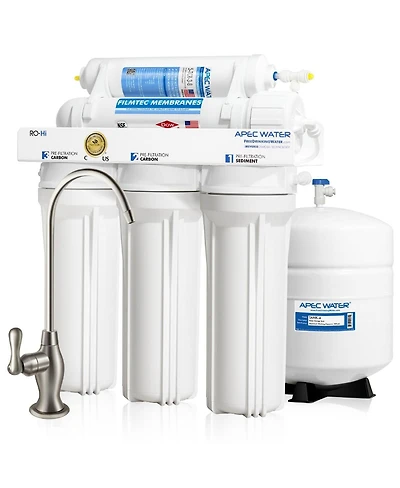 Apec Water Systems Ultimate 5-Stage 90 Gpd High Output Fast Flow Reverse Osmosis Water Systems for Drinking Water, Wqa Certified
