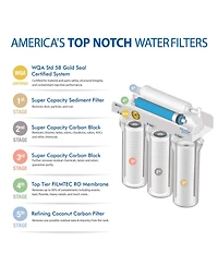 Apec Water Systems Ultimate 5-Stage 90 Gpd High Output Reverse Osmosis Water Systems for Drinking Water, Wqa Certified