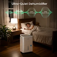 Waykar 2000 Sq. Ft 30 Pints Dehumidifier for Home & Basements with Continuous Drainage