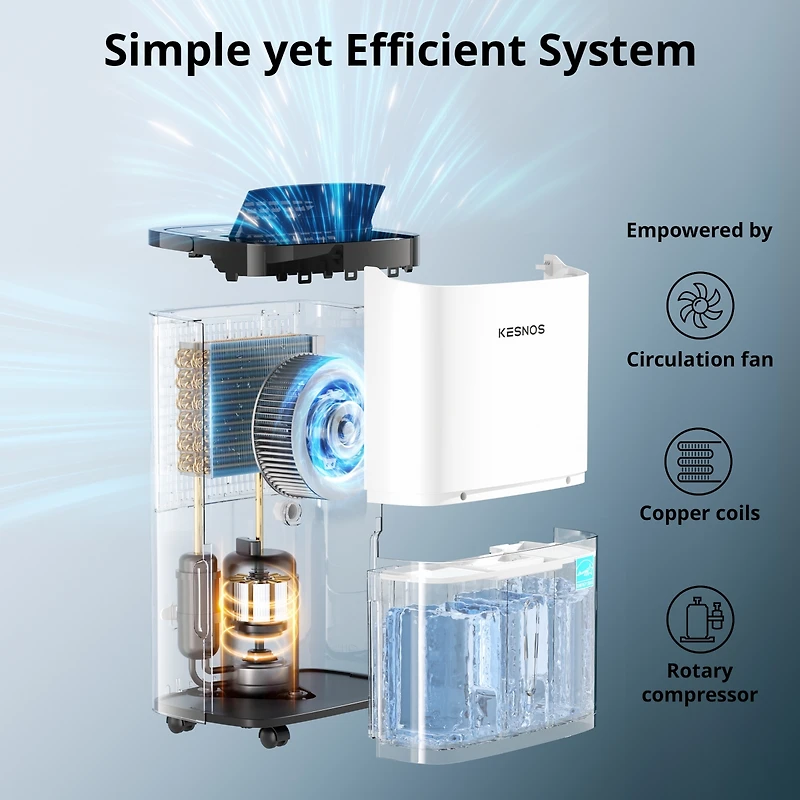 150 Pint 7,000 Sq. Ft Energy Star Dehumidifier for Extra Large Rooms & Basements